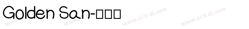 Golden San字体转换
